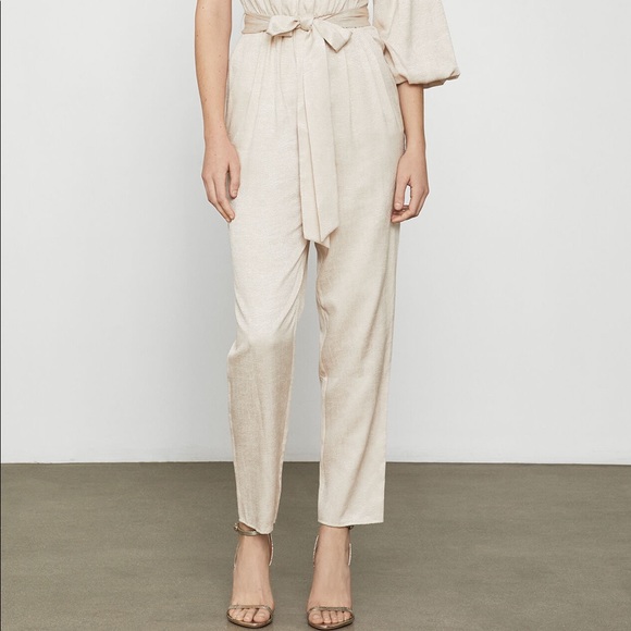 NWT BCBGMAXAZRIA Puff Sleeve Jumpsuit $278 - Picture 8 of 15
